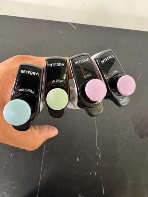 INTEGRA Biosciences Single Channel Pipettes - Set of 4, Adjustable Volume for Precise Liquid Handling-cover