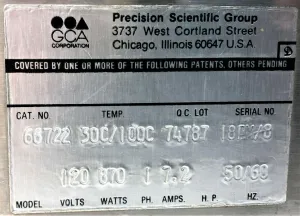 GCA / Precision Scientific 66722 Dubnoff Shaking Bath, 4 of 4