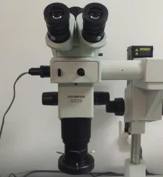 Olympus SZX9 Dual Head Stereozoom Microscope with Trinocular Head and LED Illumination, 2 of 9