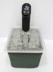 VESKE 0535 Sous Vide Container 12 Qt with Lid, Stainless Steel Rack & Neoprene Sleeve, 2 of 11