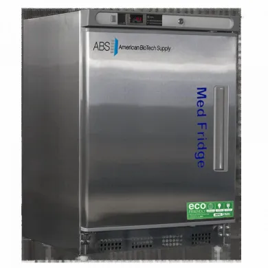 ABS 4.2 Cu. Ft. Premier Pharmacy Stainless Steel Built-In Left Hinged Freezer