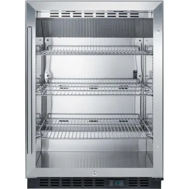 Accucold SCR610BL 5 Cu.Ft. Commercial Beverage Cooler with Glass Door and Digital Thermostat