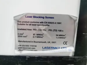 Lasermet Heavy Duty Laser Blocking Screen for Laboratory Laser Safety, 5 of 10