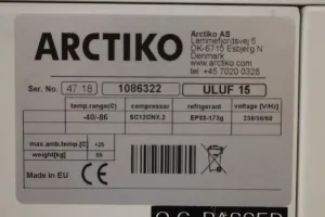 Arctiko ULUF 15 -86°C Ultra Low Freezer for Laboratory and Biotechnology Storage, 4 of 4