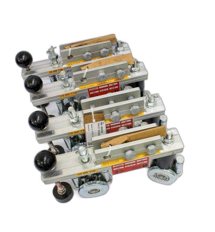 Noracon NP04M Aluminum Manual Trolley Bogie for Monorail Facade Access Systems