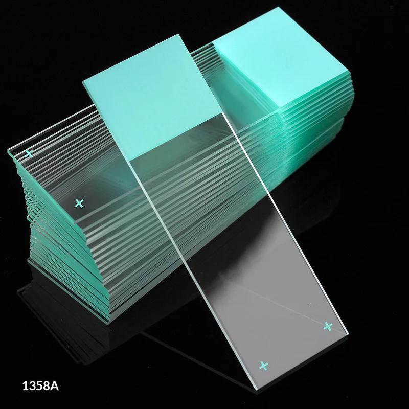 Globe Scientific Diamond® White Glass Charged Microscope Slides with 90° Corners, Model 1358A