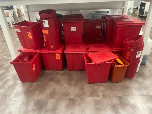 Sharps Containers for Safe Disposal of Medical and Laboratory Biohazard Waste-cover