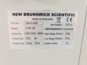 New Brunswick Scientific Ultra Low Temperature Freezer Model C760-86 (-80°C), 5 of 15
