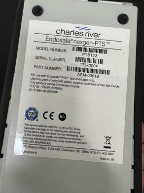 Charles River Endosafe nexgen-PTS Portable Handheld Endotoxin Testing System-cover