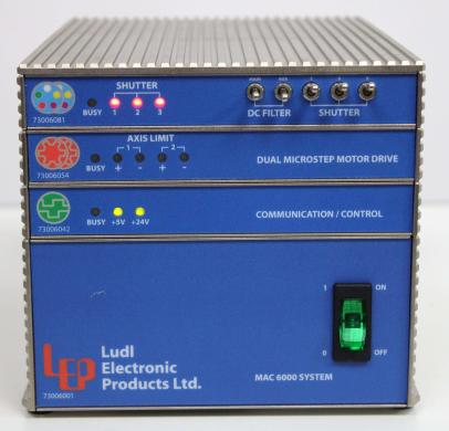 Ludl MAC 6000 Power Base Precision Microscope Motion Controller System-cover