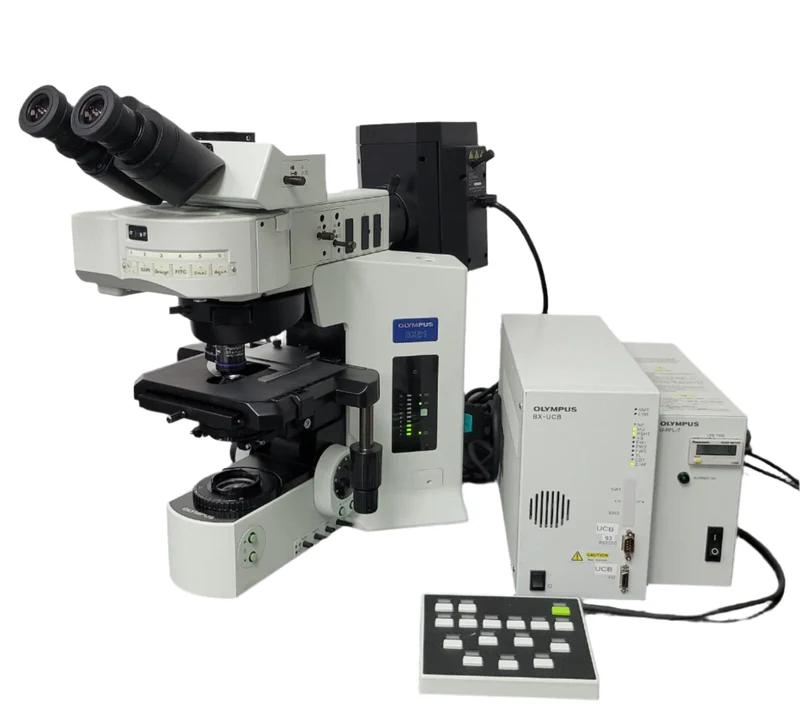 Olympus BX61 Fluorescence Microscope with FISH Capability and 100x Oil Objective