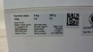 Mettler Toledo CarePac L 5000g/200g Calibration Weights, 4 of 4