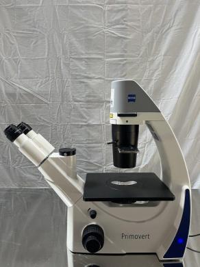 Zeiss Primovert Inverted Microscope with Bright-field and Phase Contrast Imaging-cover