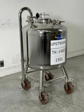 Alloy Products 150L Portable Stainless Steel Storage Tank with Wheeled Frame