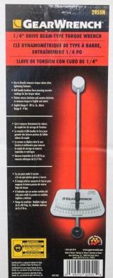 GearWrench CG-1963-B-10 Beam Torque Wrench with Inch-Pounds and Foot-Pounds Scale-cover