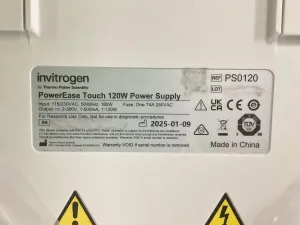 Invitrogen PowerEase Touch Electrophoresis Power Supply PS0350/PS0120 with Touchscreen Interface, 12 of 15