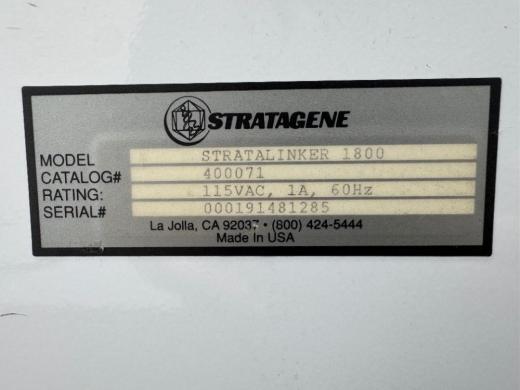 Stratagene UV Stratalinker 1800 Digital UV Crosslinker for Nucleic Acid Applications-cover
