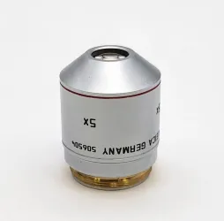 Leica HC PL Fluotar 5x Microscope Objective Lens 506504, 2 of 2