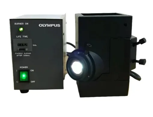 Olympus Mercury Lamphouse and Power Supply for Microscope Illumination