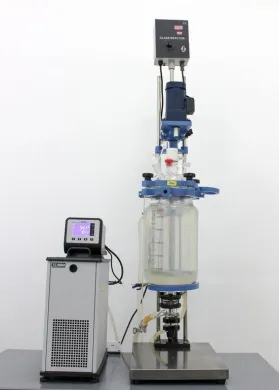 Brookfield TC-650SD-115 5L Jacketed Glass Reactor with Refrigerated/Heated Circulating Bath