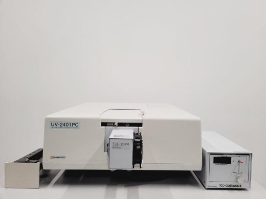 Shimadzu UV-2401PC UV-VIS Spectrophotometer with TCC Temperature Controller-cover