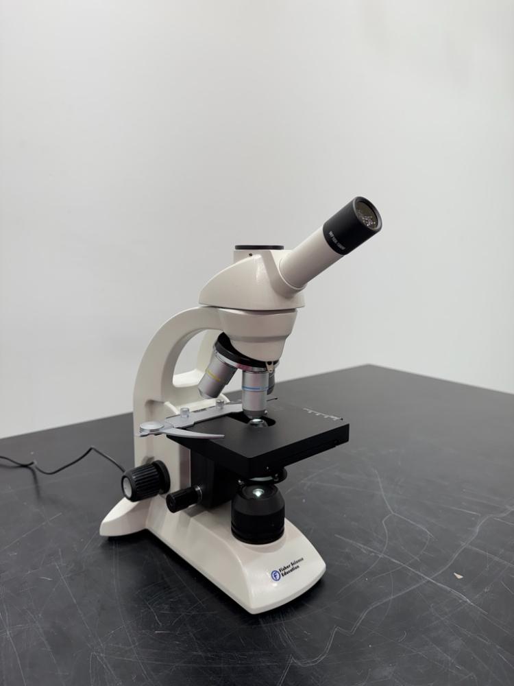Fisher Scientific Monocular Optical Microscope with LED Illumination and Rechargeable Battery