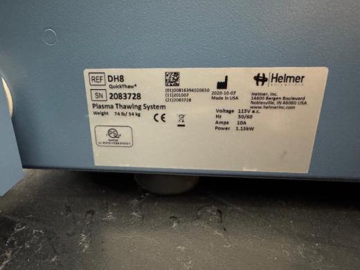Helmer DH8 Plasma Thawing System with Digital Controls and Stainless Steel Racks-cover