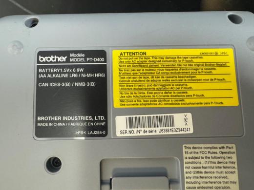 Brother PT-D400 Desktop and Portable Label Printer with Integrated Keyboard and LCD-cover