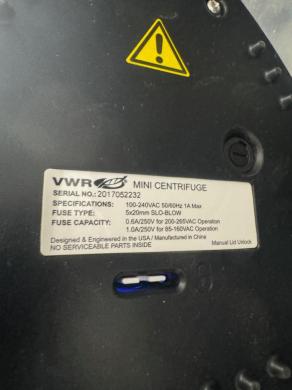 VWR Mini Centrifuge-cover