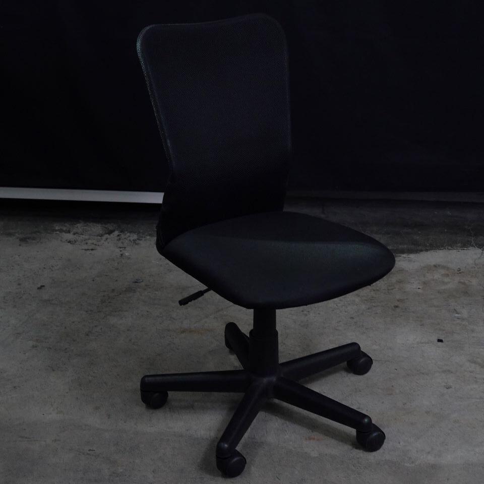 Sanwa Supply SNC-NET18 Laboratory Chair with Backrest (Black)