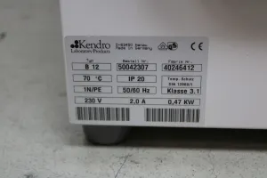 Kendro B12 Laboratory Incubator 131L, Temp Range +5°C to +70°C, 7 of 10