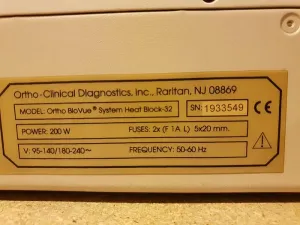 Ortho Biovue System Heat Block-32, 3 of 6