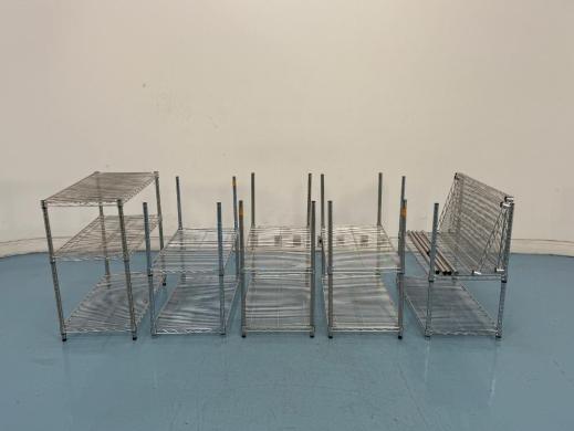 Wire Shelving Units for Laboratory Equipment Storage – Set of 5-cover