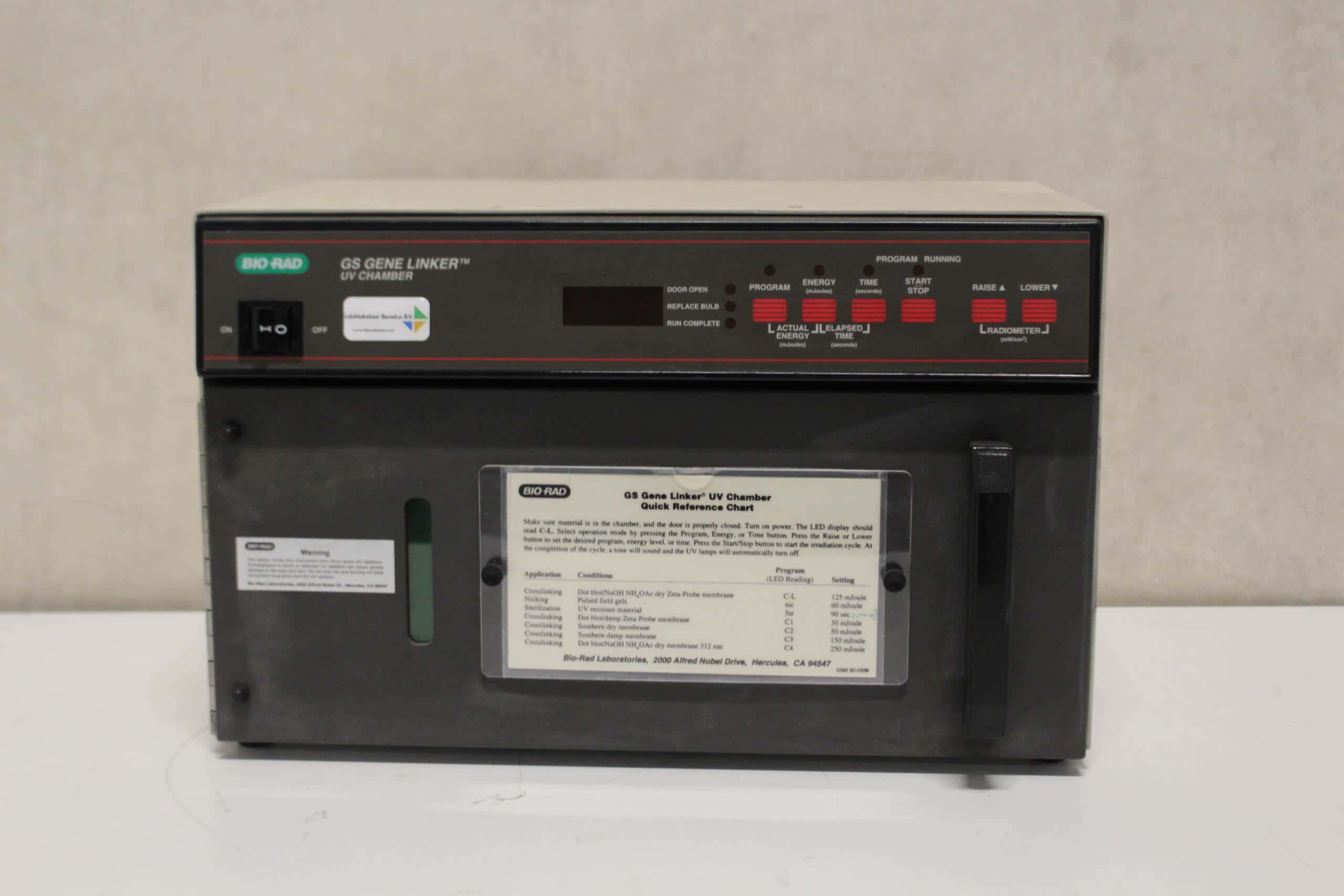 Bio-Rad GS Gene Linker UV Chamber for Nucleic Acid Crosslinking