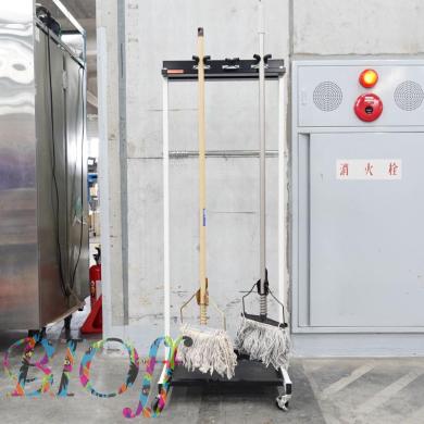 Teramoto CE-491-340-0 Mop Holder Rack for 6 Mops, W536×D505×H1375mm-cover