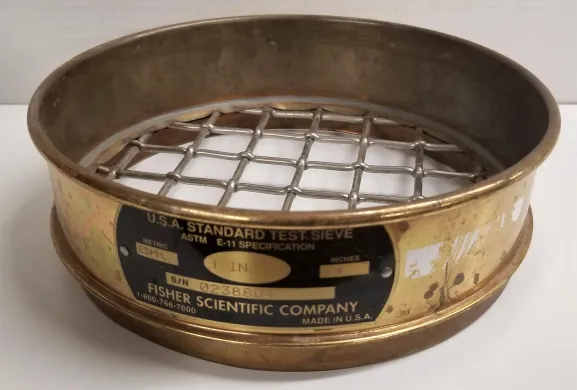 USA Standard 8" Diameter Brass Frame and Stainless Steel Cloth Sieve Kit (Set of 8)