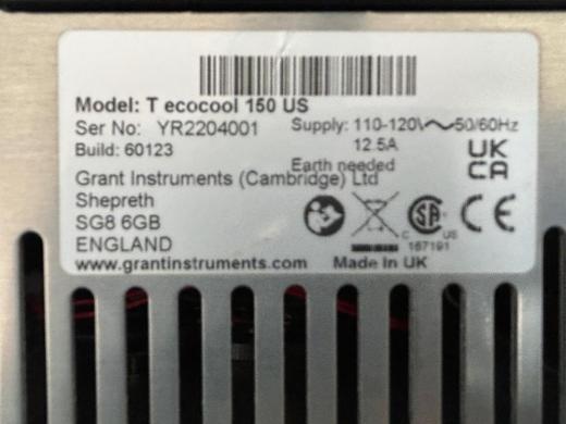 Grant Instruments ecocool 150R US Digital Temperature Control Unit-cover