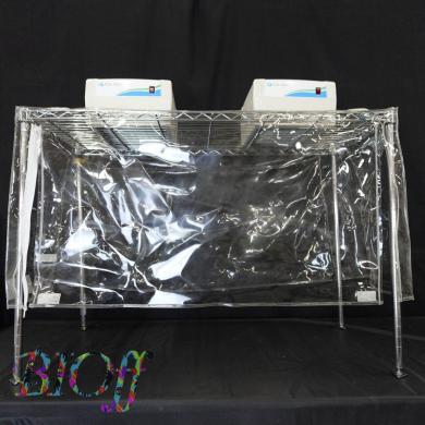 AS ONE PureSpace 01 PS01-A Clean Bench with HEPA Filter and Vinyl Booth (2 Units)-cover