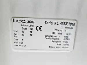 Lec Medical LR202 Laboratory Medical Refrigerator for Biopharmaceutical Storage, 6 of 13