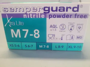Semperguard Xtra Lite Nitrile Gloves, Size M 7-8 (200 Count), 2 of 2