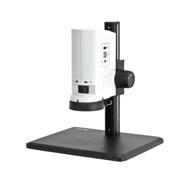 ZoomHD Digital Microscope with 2 MP Camera and Integrated LED Ring Light on Track Stand-cover