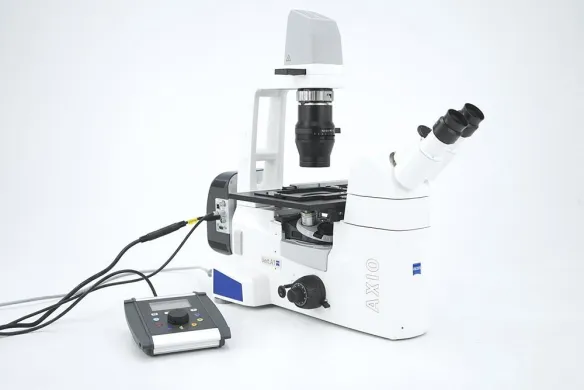Zeiss Axio Vert.A1 FL-LED Inverted Fluorescence Microscope with Phase Contrast, 5x–40x Objectives