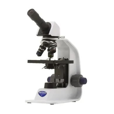 B-150 Monocular Brightfield Microscope with 400x Magnification and Rechargeable LED Illumination