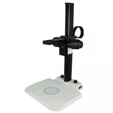 Munday Microscope Track Stand with 39mm Fine Focus Rack and LED Bottom Illumination Base-cover