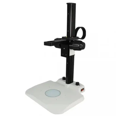 Munday Microscope Track Stand with 39mm Fine Focus Rack and LED Bottom Illumination Base