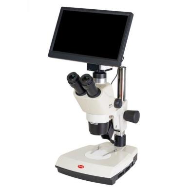 Motic SMZ-171-TLED Stereo Trinocular Microscope w/ Moticam BMH4000X Microscope Camera-cover