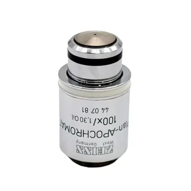 Zeiss Plan Apochromat 100x Oil Immersion Phase Contrast Microscope Objective Ph3