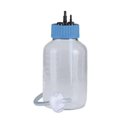 VACUUBRAND BVC 2L Glass Coated Collection Bottle w/ Sterile Filter and Inlet Tube-cover