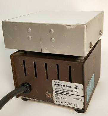 American Dade S8250-1 Magnetic Stirrer with 4.5" x 4.5" Non-metallic Plate-cover