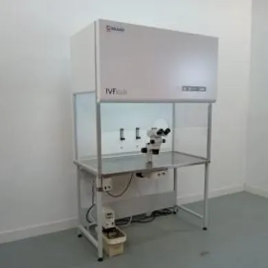 IVFtech Steril 120 Heated IVF Station with Laminar Flow, Thermal Bath, and Stereoscopic Microscope